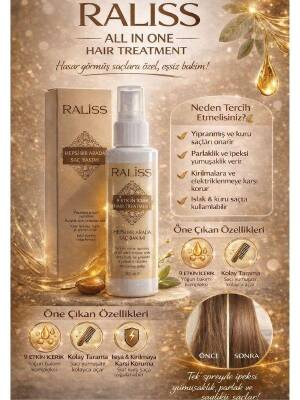 Raliss All In One Haır Treatment Hepsi Bir Arada Durulanmayan Saç Maskesi 150 ML - 2