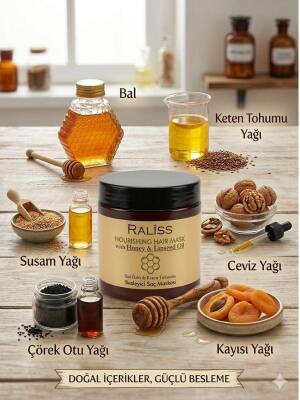 Raliss Bal Özlü Ve Keten Tohumlu Besleyici Maske 500 ML - 2