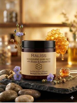 Raliss Bal Özlü Ve Keten Tohumlu Besleyici Maske 500 ML - 4