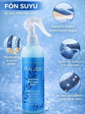 Raliss Çift Fazlı Mavi Fön Suyu 320 ml - 4
