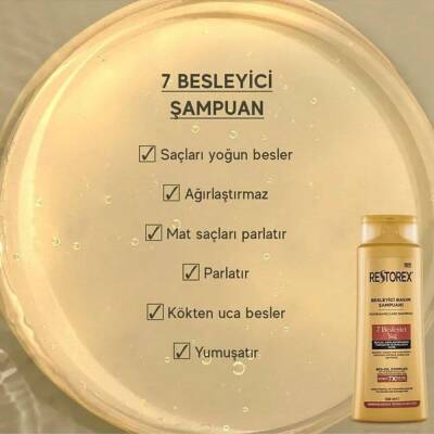 Restorex 7 Yağ Besleyici Bakım Etkili Şampuan 500 ml - 4
