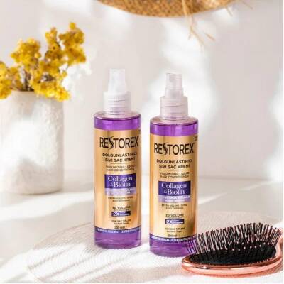 Restorex Collagen ve Biotin Dolgunlaştırıcı 200 ml Sıvı Saç Kremi - 4