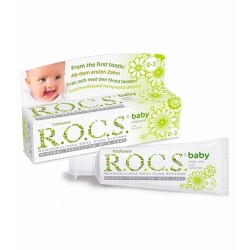 ROCS Baby 0-3 Yaş Papatya Özlü Yutulabilen Macun 35ml - ROCS