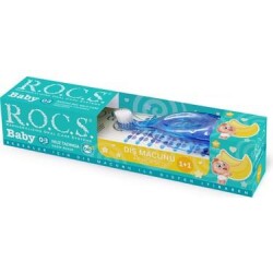 Rocs Baby Diş Macunu ve Diş Fırçası Seti Mavi - ROCS