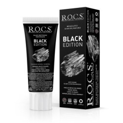 Rocs Black Edition Beyazlatıcı Siyah Diş Macunu 60 ml - ROCS