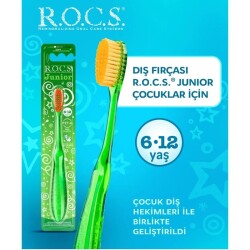 Rocs Junior 6-12 Yaş Çocuk Diş Fırçası-YEŞİL - 2