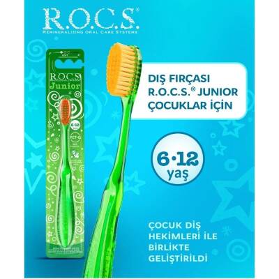 Rocs Junior 6-12 Yaş Çocuk Diş Fırçası-YEŞİL - 2