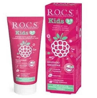 Rocs Kids 3-7 Yaş Ahududu Smoothıe Diş Macunu 35 ml - 1