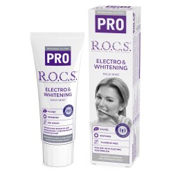 Rocs Pro Elektro Ve Beyazlatma Diş Macunu 74 Gr - ROCS