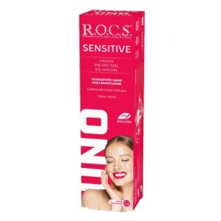 ROCS Uno Sensitive Hassas Dişlere Özel Florürsüz Diş Macunu 60 ml - 1