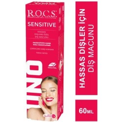 ROCS Uno Sensitive Hassas Dişlere Özel Florürsüz Diş Macunu 60 ml - 2