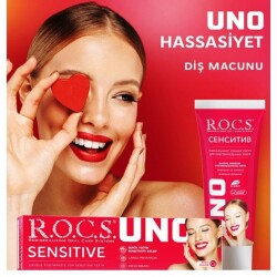 ROCS Uno Sensitive Hassas Dişlere Özel Florürsüz Diş Macunu 60 ml - 4