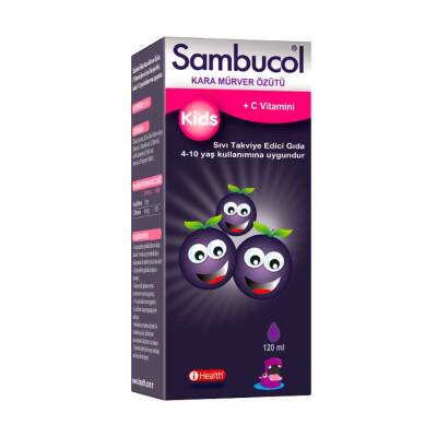 Sambucol Kids 1-12 Yaş Kara Mürver Özütü Şurup 120 ml - 1