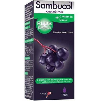 Sambucol Plus Şekersiz Likit Kara Mürver Esktresi 120 ml - 1