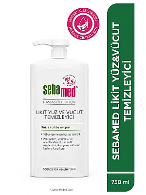Sebamed Hassas Ciltler İçin Yüz ve Vücut Temizleme Jeli 750 ml - 1
