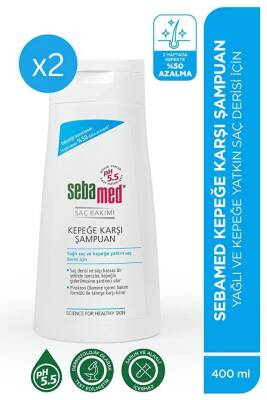 Sebamed Kepek Karşıtı Yağlanma Önceliyici Etkili Şampuan 400 ml 2 Adet - 1