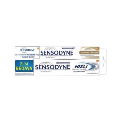 Sensodyne Hızlı Rahatlama Beyazlatıcı 75 Ml + Tam Koruma Beyazlatıcı 50 Ml Diş Macunu - 1