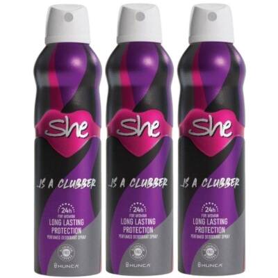 She Clubber Kadın Deodorant ( 3 Adet X 150 ml ) - 1