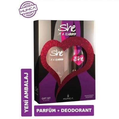 She Is A Clubber EDT 50 ml + Deodorant Sprey 150 ml Kadın Parfüm Seti - 2