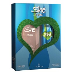 She Is Cool EDT 50 ml + Deo Sprey 150 ml Kadın Parfüm Seti - 1