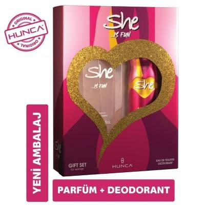 She Is Fun EDT 50 ml + Deo Sprey 150 ml Kadın Parfüm Seti - 2