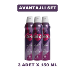 She Sexy Kadın Deodorant ( 3 Adet X 150 ml ) - She