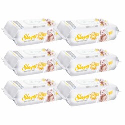 Sleepy Islak Havlu Mendil Sensitive 90 Yaprak 6'lı Paket - 