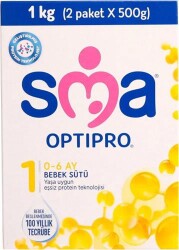 SMA Optipro 1 Bebek Sütü 1000 gr
- SMA