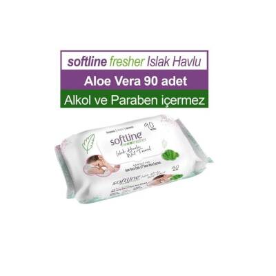 Softline Fresher Sensitive Aloe Vera Özlü Islak Havlu 90 Adet - 2