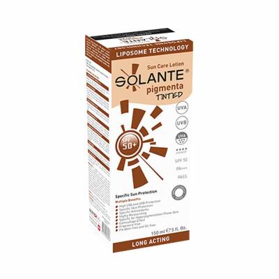 Solante Pigmenta Tinted Renkli Güneş Koruyucu Losyon Spf 50 150 ml - 1