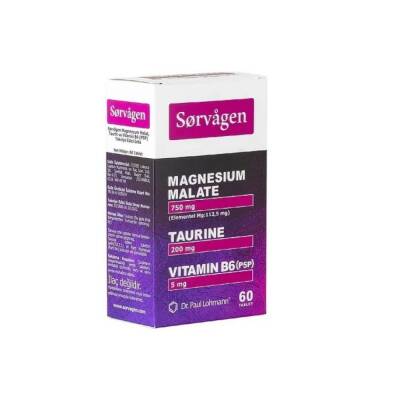 Sorvagen Magnezyum Malat Taurin ve Vitamin B6 60 Tablet - 1