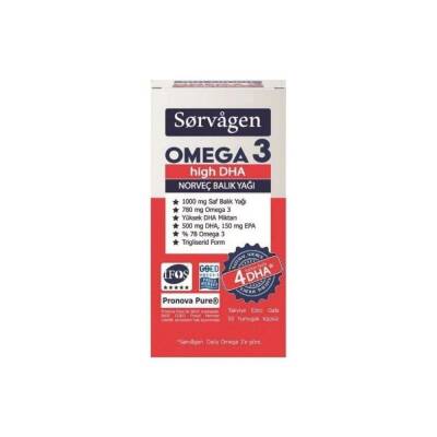 Sorvagen Omega 3 High DHA Norveç Balık Yağı 50 Kapsül - 1