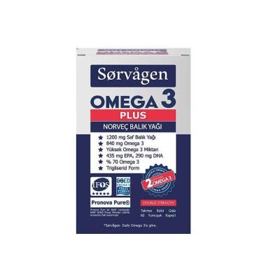 Sorvagen Omega 3 Plus Norveç Balık Yağı 60 Kapsül - 1