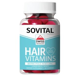 Sovital Hair Vegan Gummy Saç Vitamini 60 Adet - Sovital