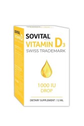 Sovital Premium Vitamin D3 1000 IU Damla 12 ml - Sovital
