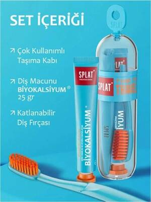 Splat Biocalcium Diş Macunu 25 gr + Diş Fırçası Seyahat Seti - 4