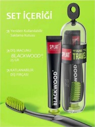 Splat Blackwood Diş Macunu 25 gr + Diş Fırçası Seyahat Seti - 3