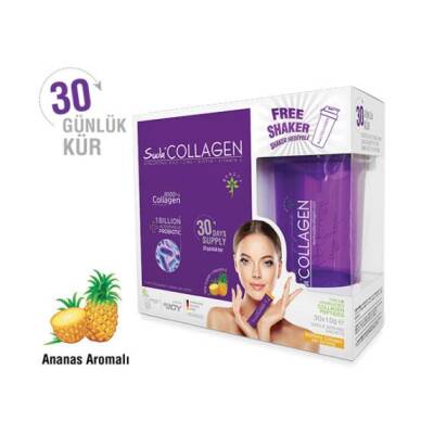 Suda Collagen Probiotic Ananas Aromalı 10 gr 30 Şase - 1