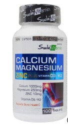 Suda Vitamin Calcium Magnesium Zinc Plus 100 Tablet - Suda Vitamin