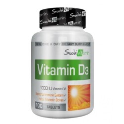 Suda Vitamin D3 1000 IU 100 Kapsül - Suda Vitamin