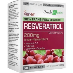 Suda Vitamin Resveratrol 200 mg 60 Kapsül - Suda Vitamin