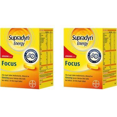 Supradyn Energy Focus 30 Tablet 2 Adet - 1