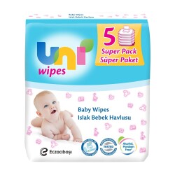 Uni Wipes Islak Havlu 5'li Fırsat Paketi / 280 Yaprak - Uni Baby