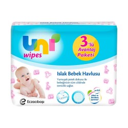 Uni Wipes Islak Havlu 64*3lü Eko Paket - Uni Baby
