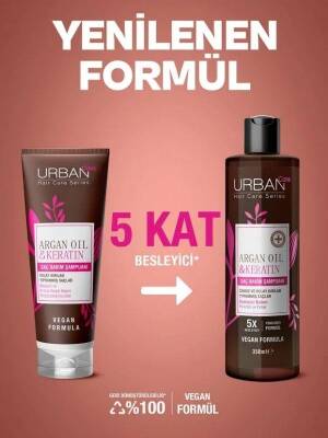 Urban Care Argan Yağı & Keratin Besleyici ve Kırılma Karşıtı Saç Bakım Şampuanı 350 ml - 3