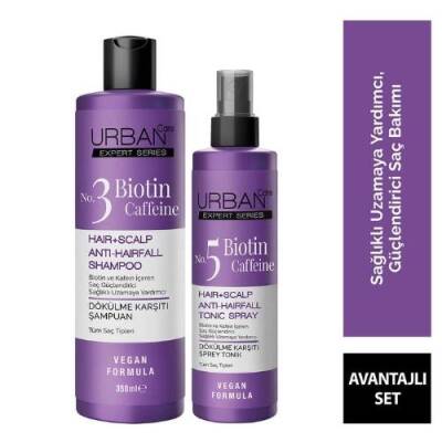 Urban Care Biotin&Caffeine Saç Dökülme Karşıtı Şampuan 350 ml + Tonik 200 ml - 1