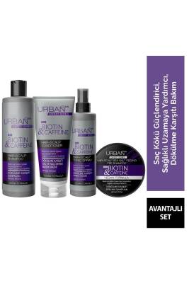 Urban Care Expert Biotin Ve Kafein Dökülme Karşıtı Saç Bakım Seti-sağlık Uzamaya Yardımcı-vegan - 1
