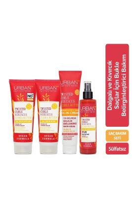 Urban Care Hibiscus&shea Butter Kıvırcık Ve Dalgalı Saçlara Özel 4lü Bakım Seti-sülfatsız-vegan - 1
