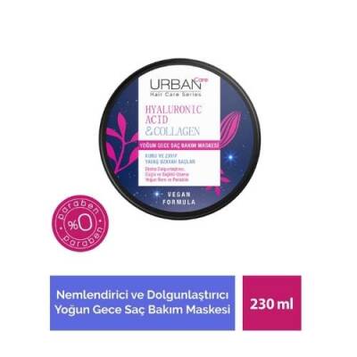 Urban Care Hyaluronic Acid & Collagen Yoğun Gece Saç Bakım Maskesi 230 ml - 1