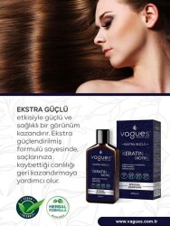 Vagues Keratin Biotin10 Bitki 4 Vitamin İçeren Saç Dökülmesine Karşı Etkili Bitkisel Şampuan 400 ML - 4